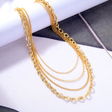 Three-strand Gold Necklace