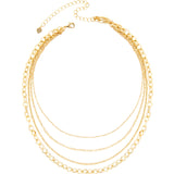 Three-strand Gold Necklace