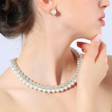 2 Tone Pearl Necklace