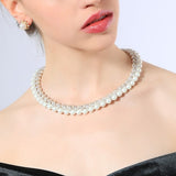 2 Tone Pearl Necklace