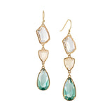 Colour Crystal Drop Earrings