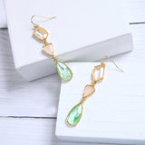 Colour Crystal Drop Earrings